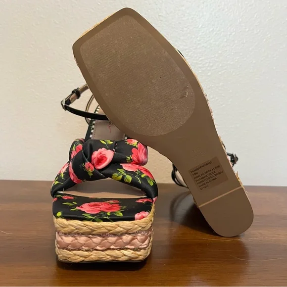 Betsey Johnson - Pansie Platform Ankle Strap Espadrilles - Womens 10 - Picture 4 of 7